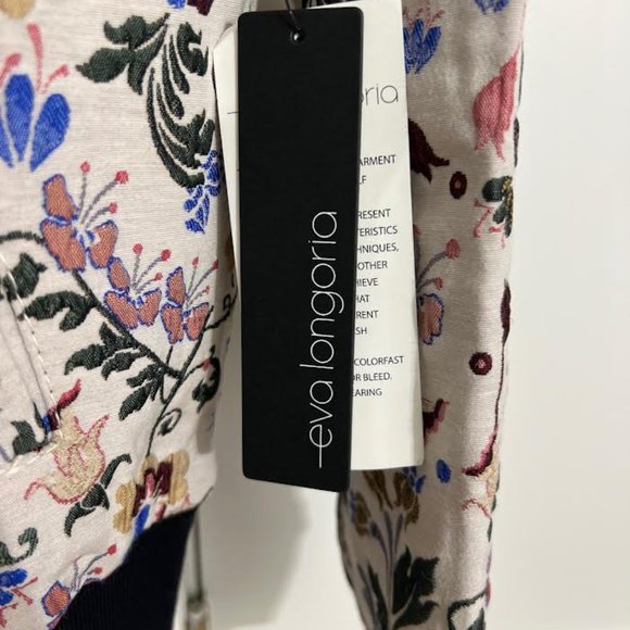 NWT Eva Longoria Jacquard Bomber Jacket - Size M - Picture 8 of 12